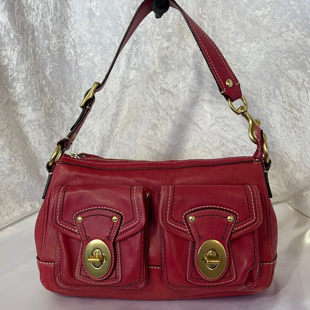 Coach Legacy 65th Anniv. Raspberry Leather Bag